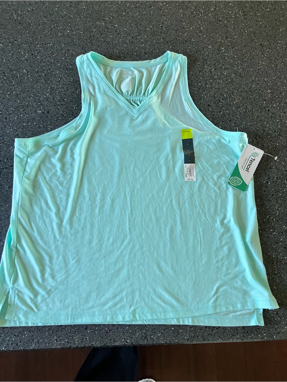 tek gear Mint Green V-Neck Tank Top